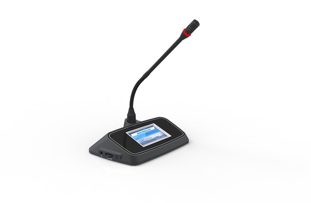 桌面(miàn)式觸摸代表發(fā)言表決單元(帶3.5寸液晶顯示) KD-6015D